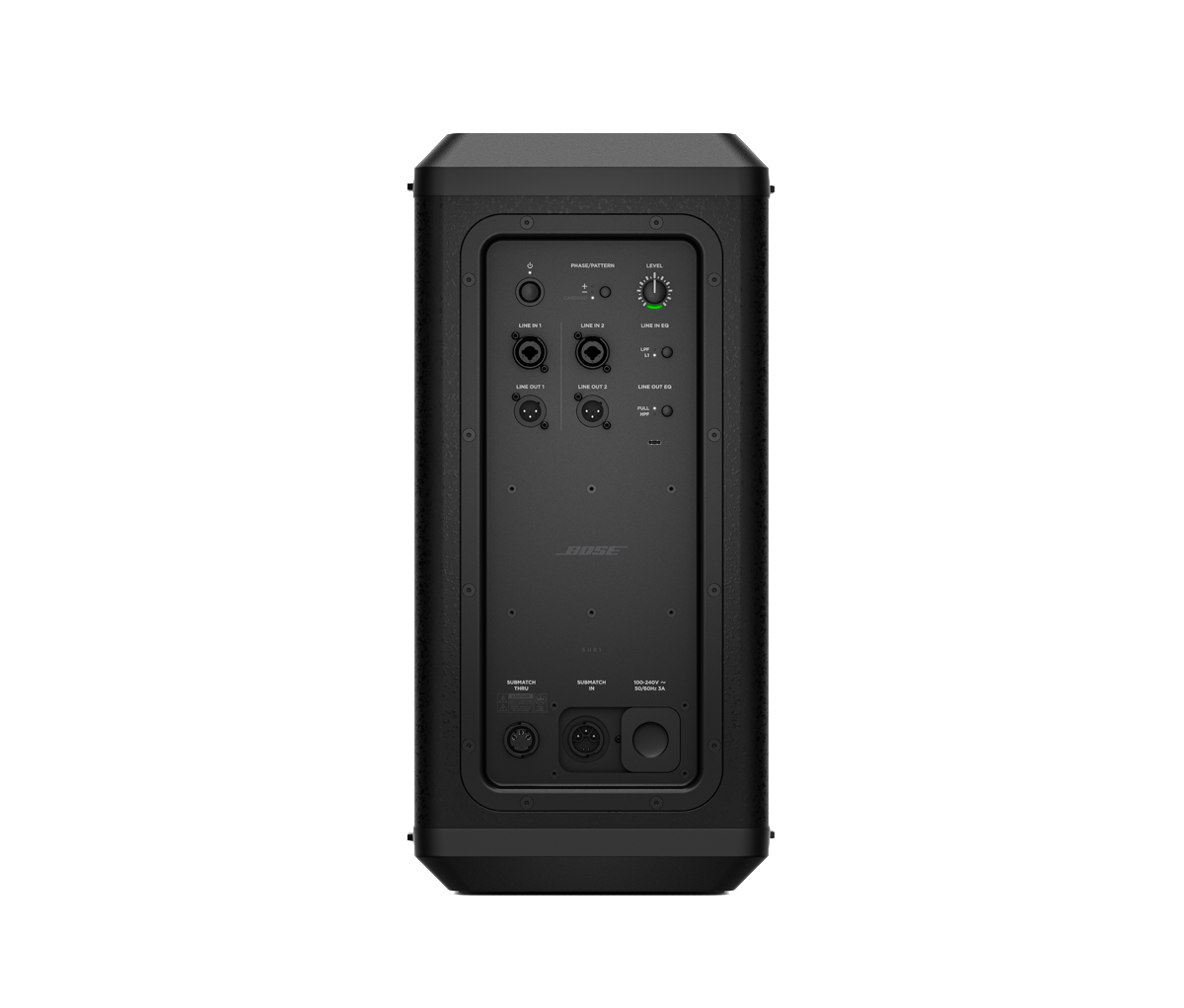 Bose Sub2 Powered Bass Module - Rear Panel View